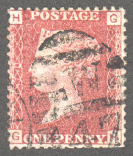 Great Britain Scott 33 Used Plate 170 - GH - Click Image to Close